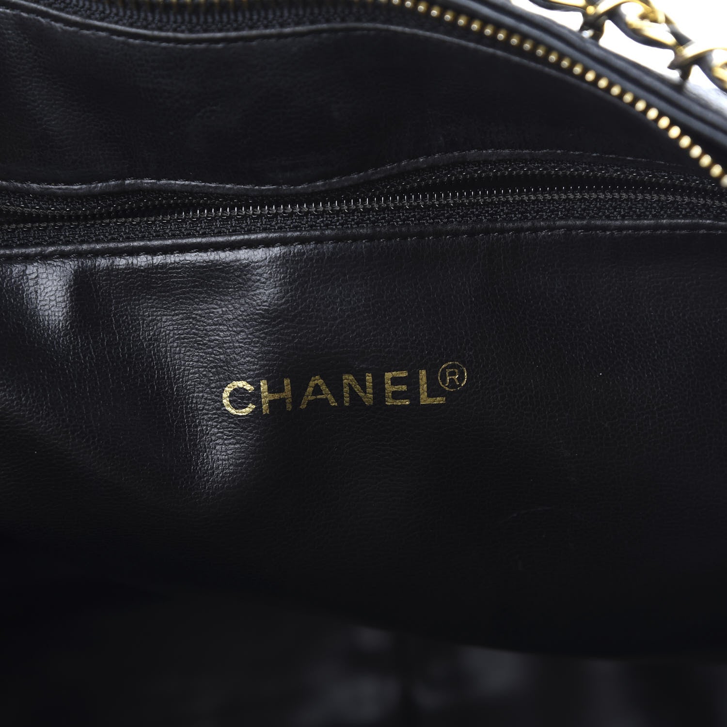 Chanel Caviar CC Zip Top Shoulder Bag Black 6 of 11