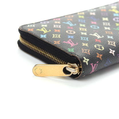 Louis Vuitton Monogram Multicolor Zippy Wallet Black Violet 11 of 11