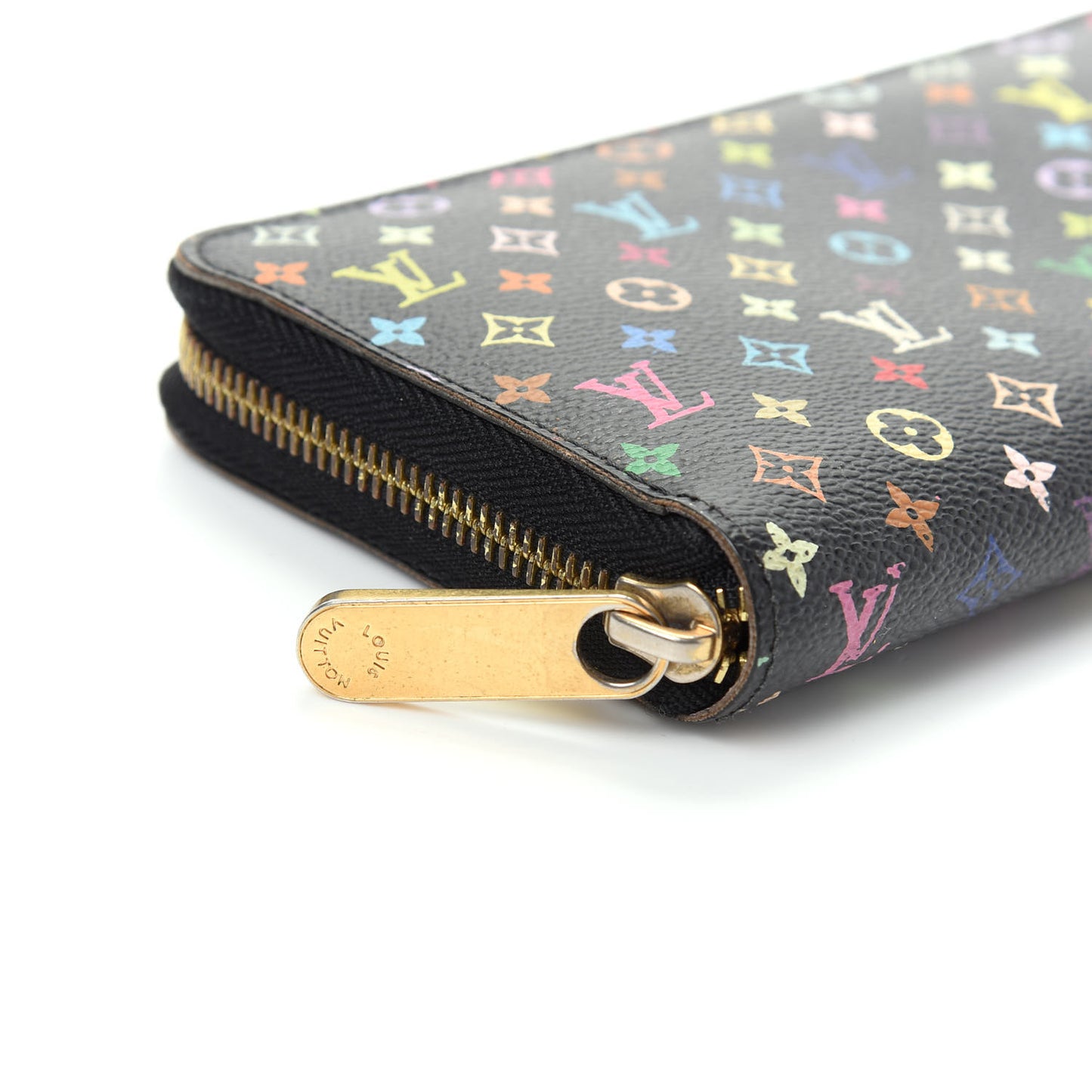 Monogram Multicolor Zippy Wallet Black Violet