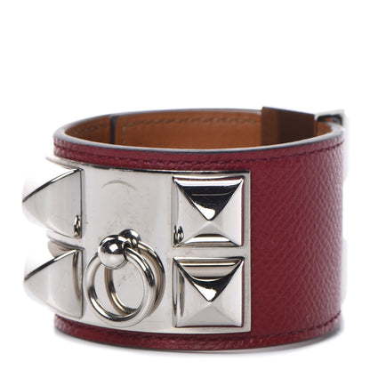 Hermes Epsom Collier de Chien CDC Bracelet S Rouge H 1 of 10