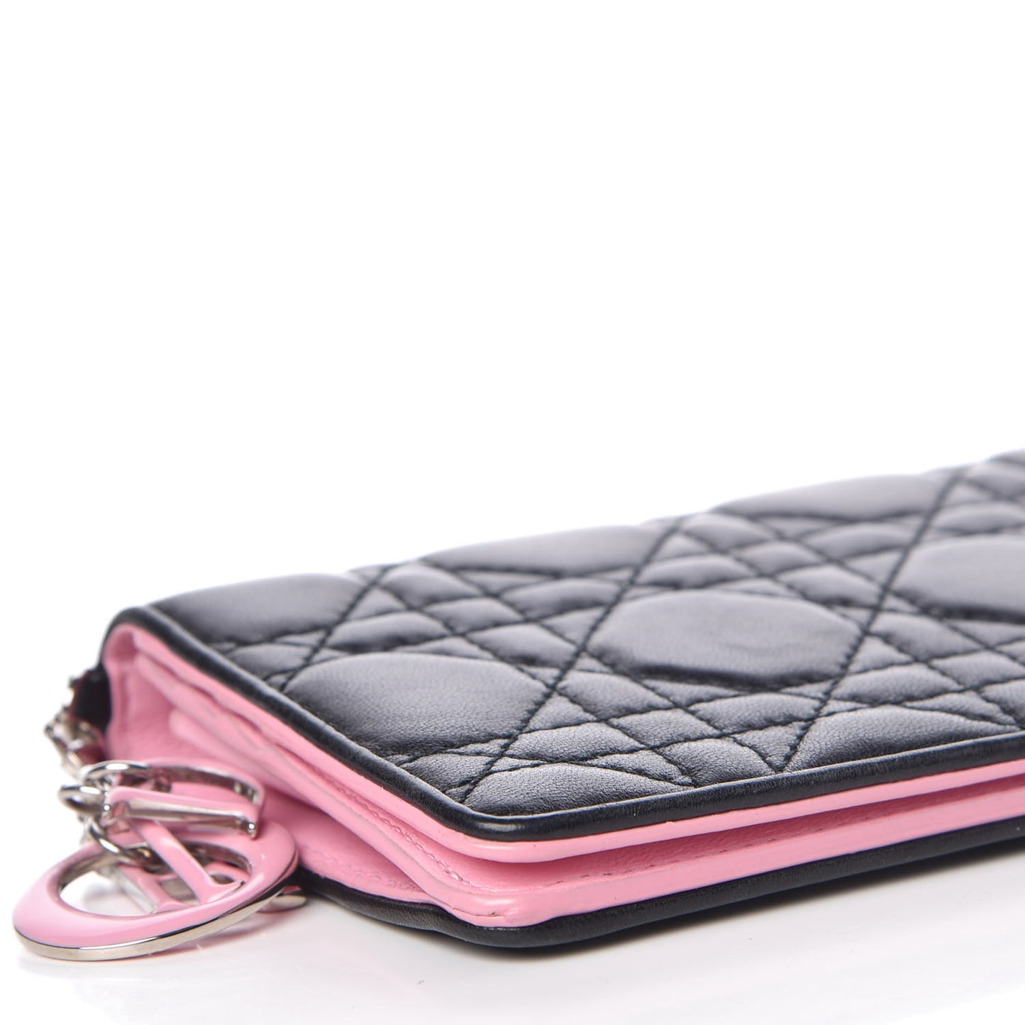 Lambskin Cannage Rendezvous Wallet Black