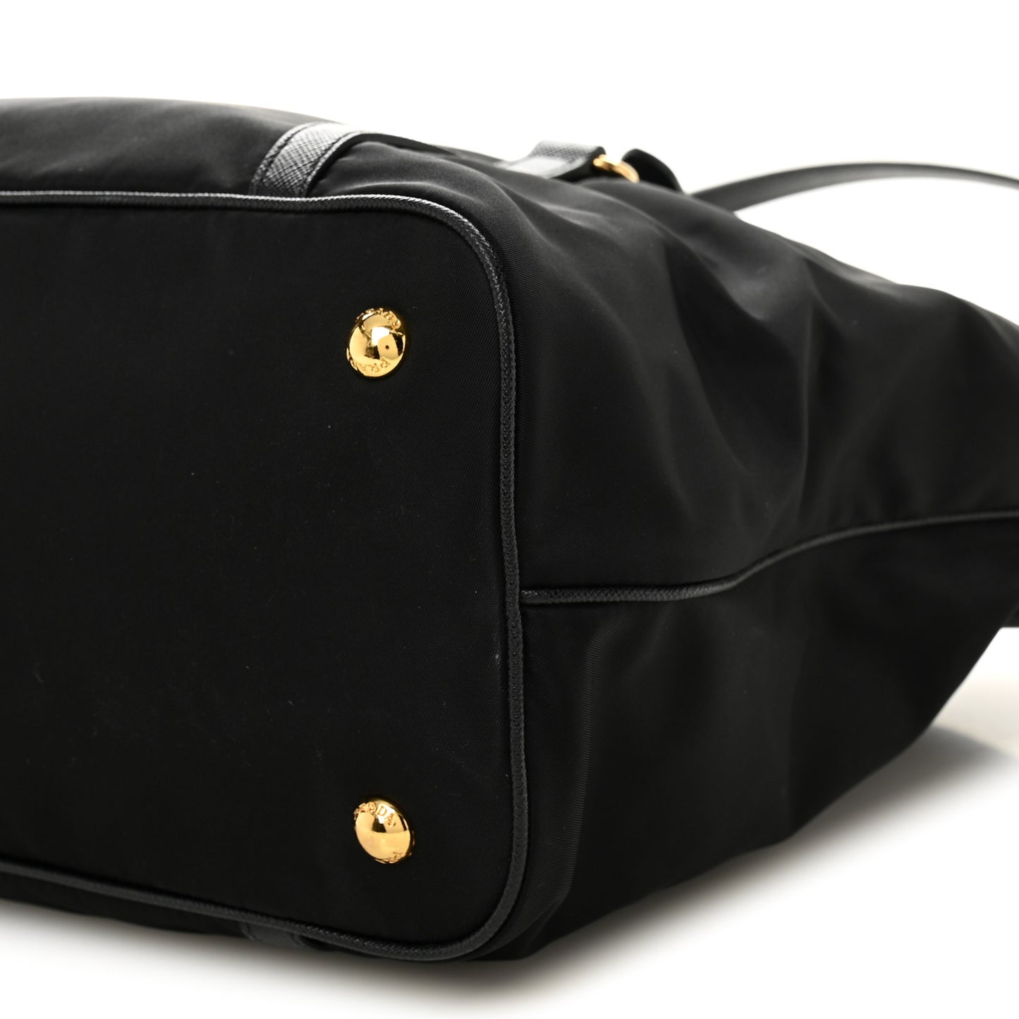 Tessuto Nylon Saffiano Tote Black