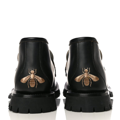 Gucci Cordovan Lux Mens Harald Horsebit Ankle Boots 8 Black 12 of 27