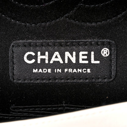 Chanel Lambskin Crystal Embroidered Medium Garden Of Versailles Double Flap Black White 5 of 21