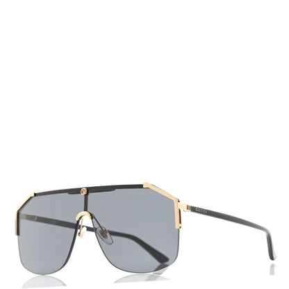 Gucci Metal Rimless Square Sunglasses GG0291S Black Gold 1 of 7