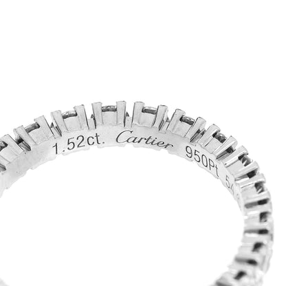 Cartier Platinum Diamond 1.52ct Destinee Wedding Band Ring 54 6.75 4 of 7