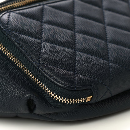Chanel Caviar Quilted Business Affinity Waist Belt Bag Navy 9 of 14