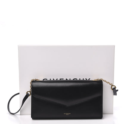 Givenchy Goatskin Edge Chain Wallet Black 10 of 10