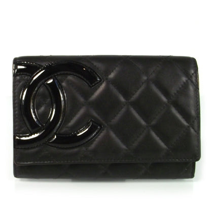 Chanel Calfskin Quilted Cambon Flap Wallet Black 1 of 9