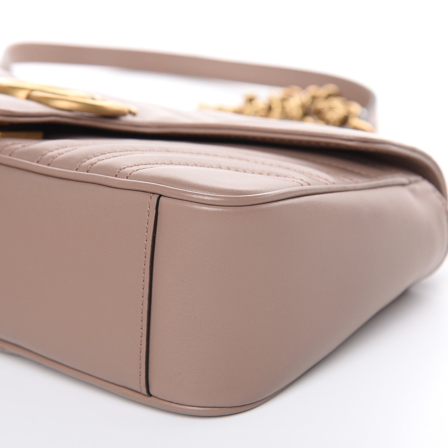 Calfskin Matelasse Small GG Marmont Shoulder Bag Porcelain Rose