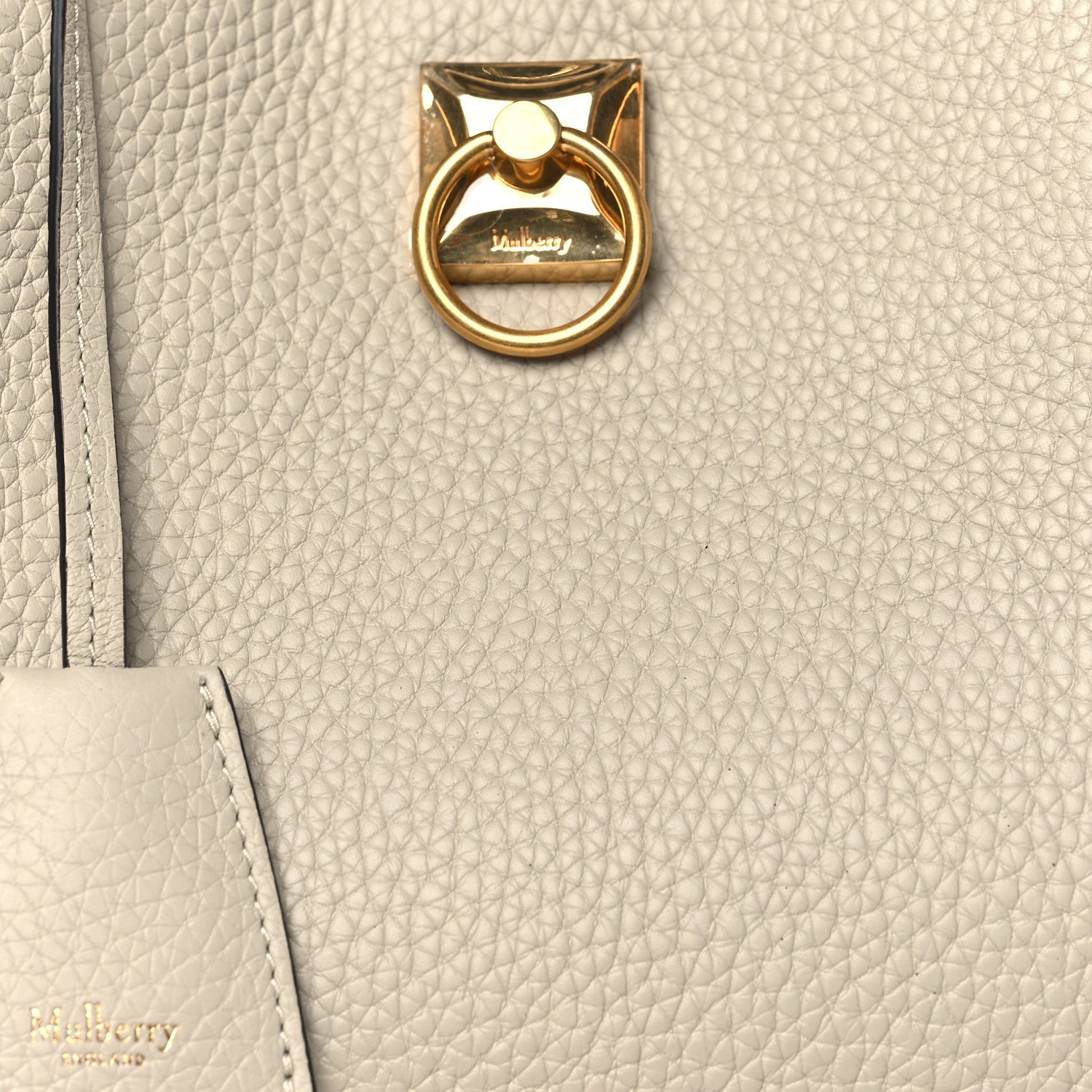 Mulberry Heavy Grain Small Iris Tote Chalk Midnight 7 of 10