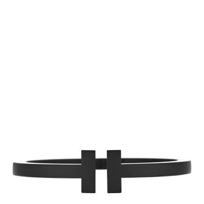 Tiffany Black-Coated Stainless Steel T Square Bracelet 1 of 4