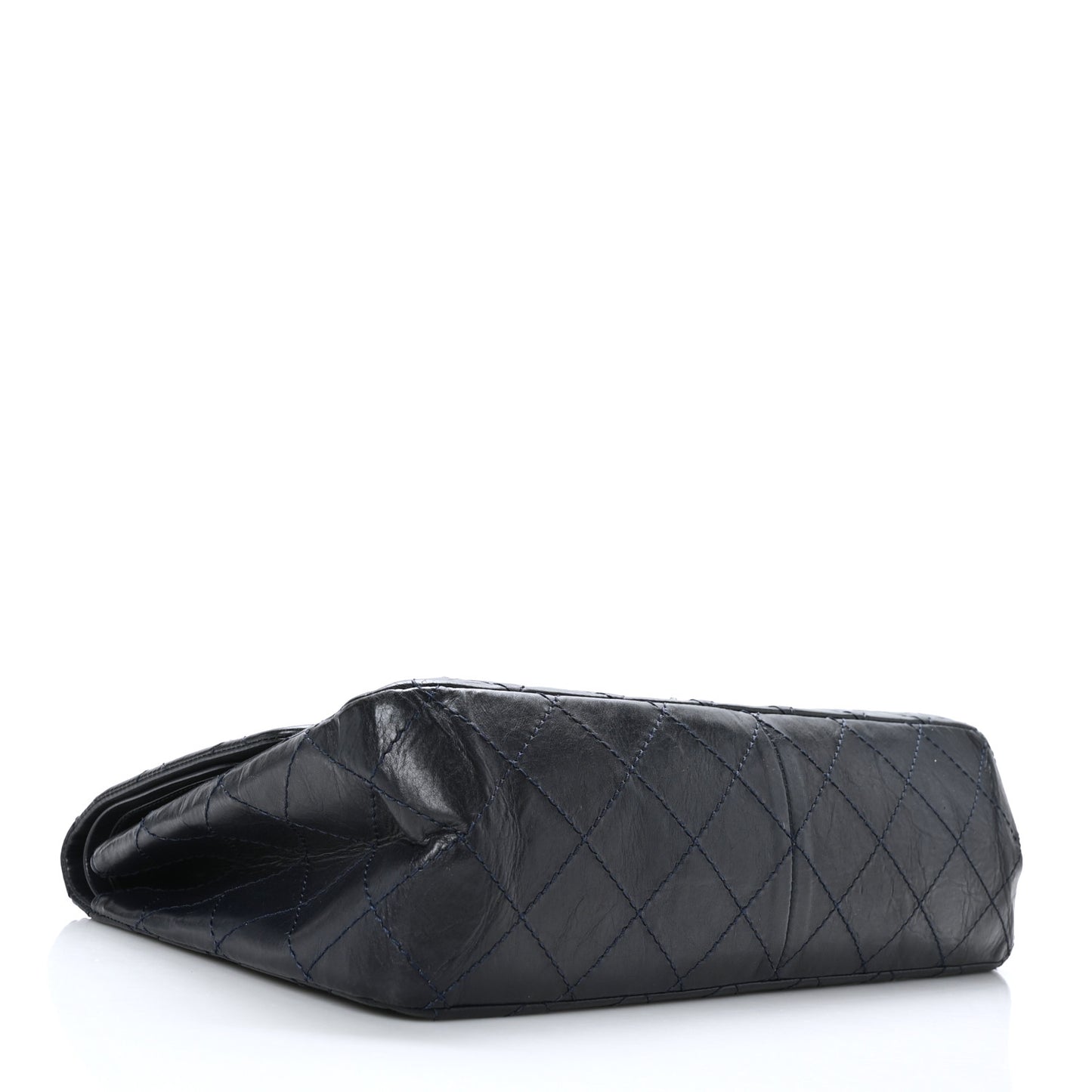 Aged Calfskin Quilted 2.55 Reissue 227 Flap Navy