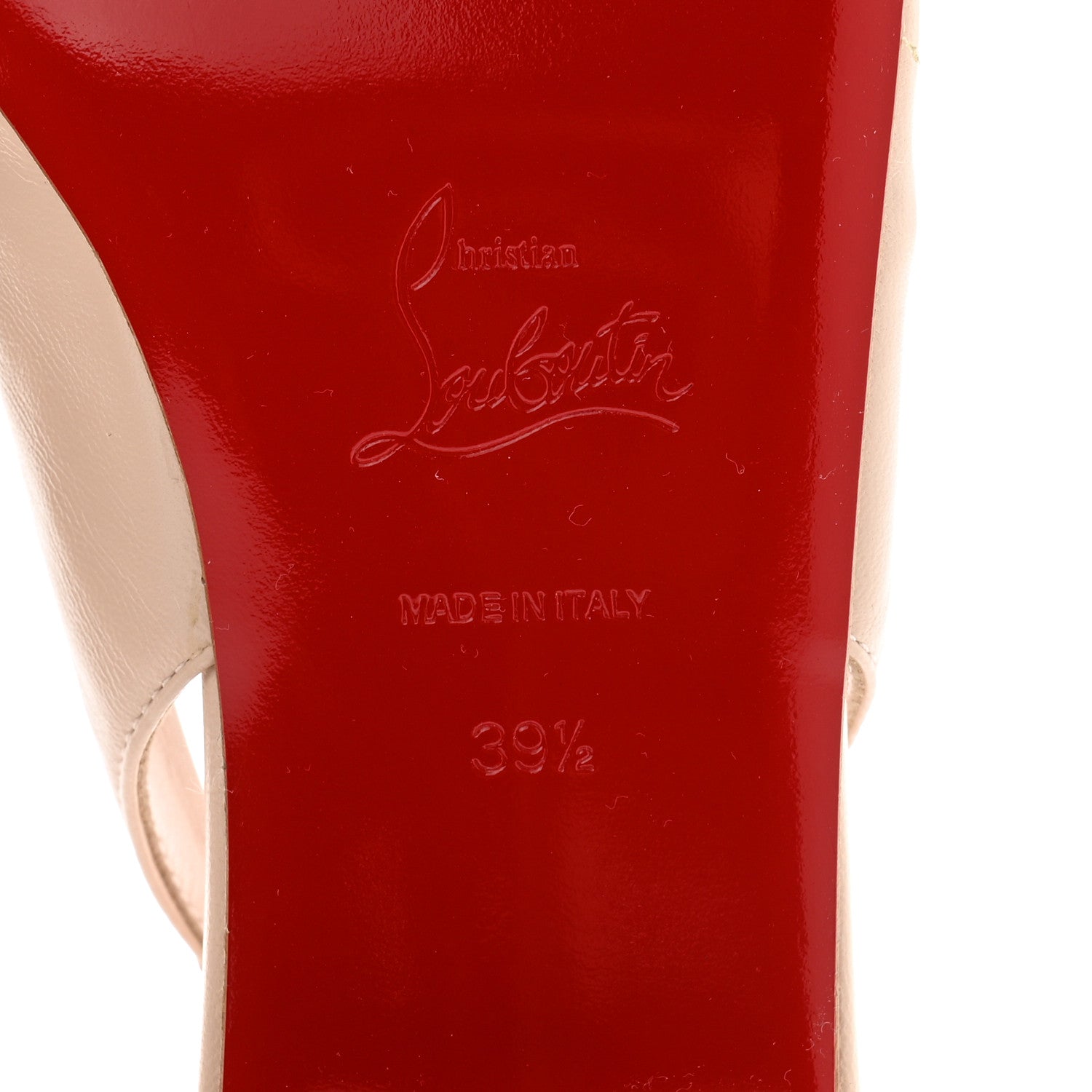 Christian Louboutin Nappa MamaFlirt Sling 30mm Ballerinas 39.5 Leche 7 of 10