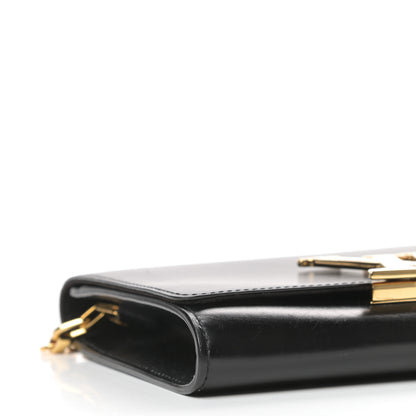 Louis Vuitton Calfskin Chain Louise MM Black 7 of 9