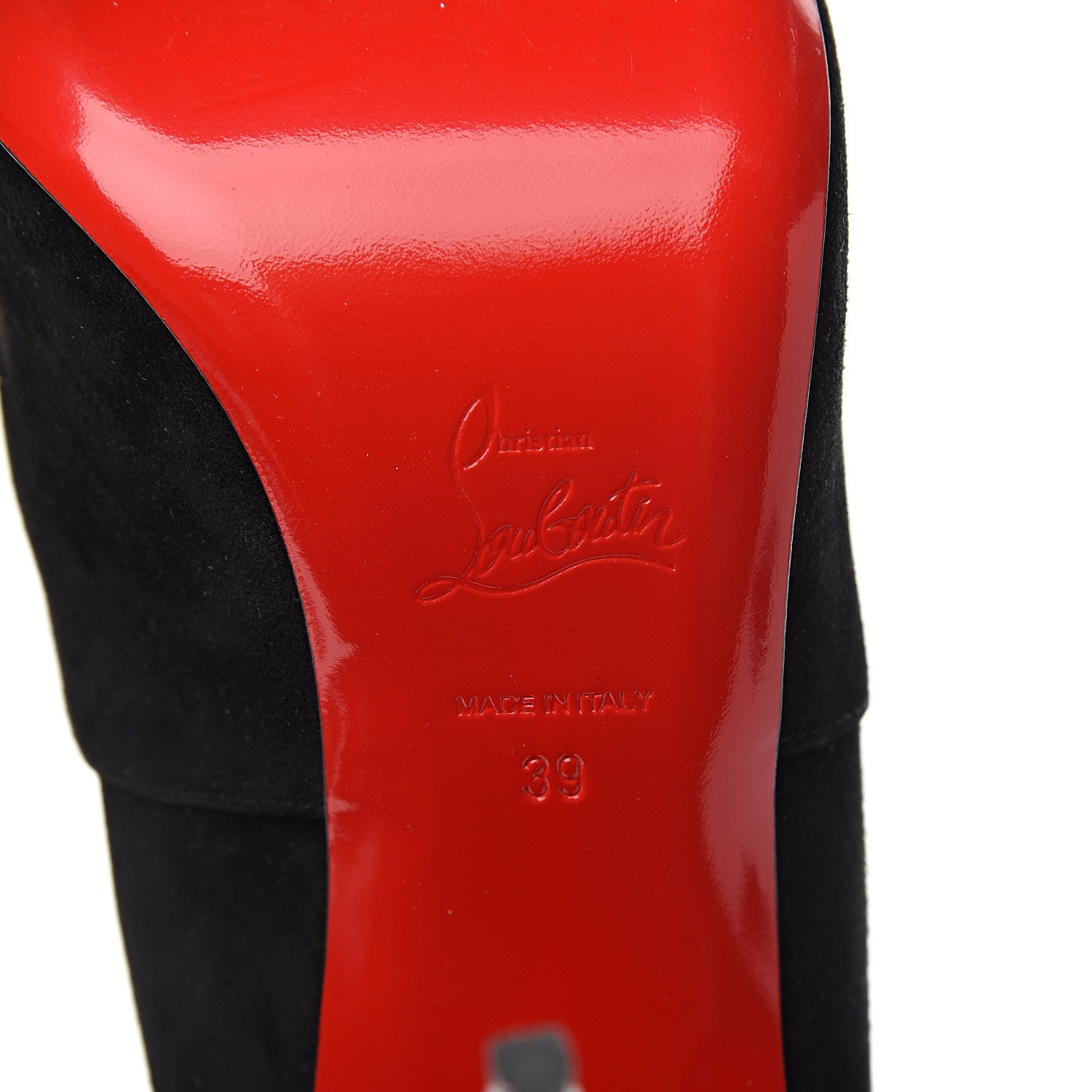 Christian Louboutin Veau Velours Canadada 100 Booties 39 Black 6 of 7