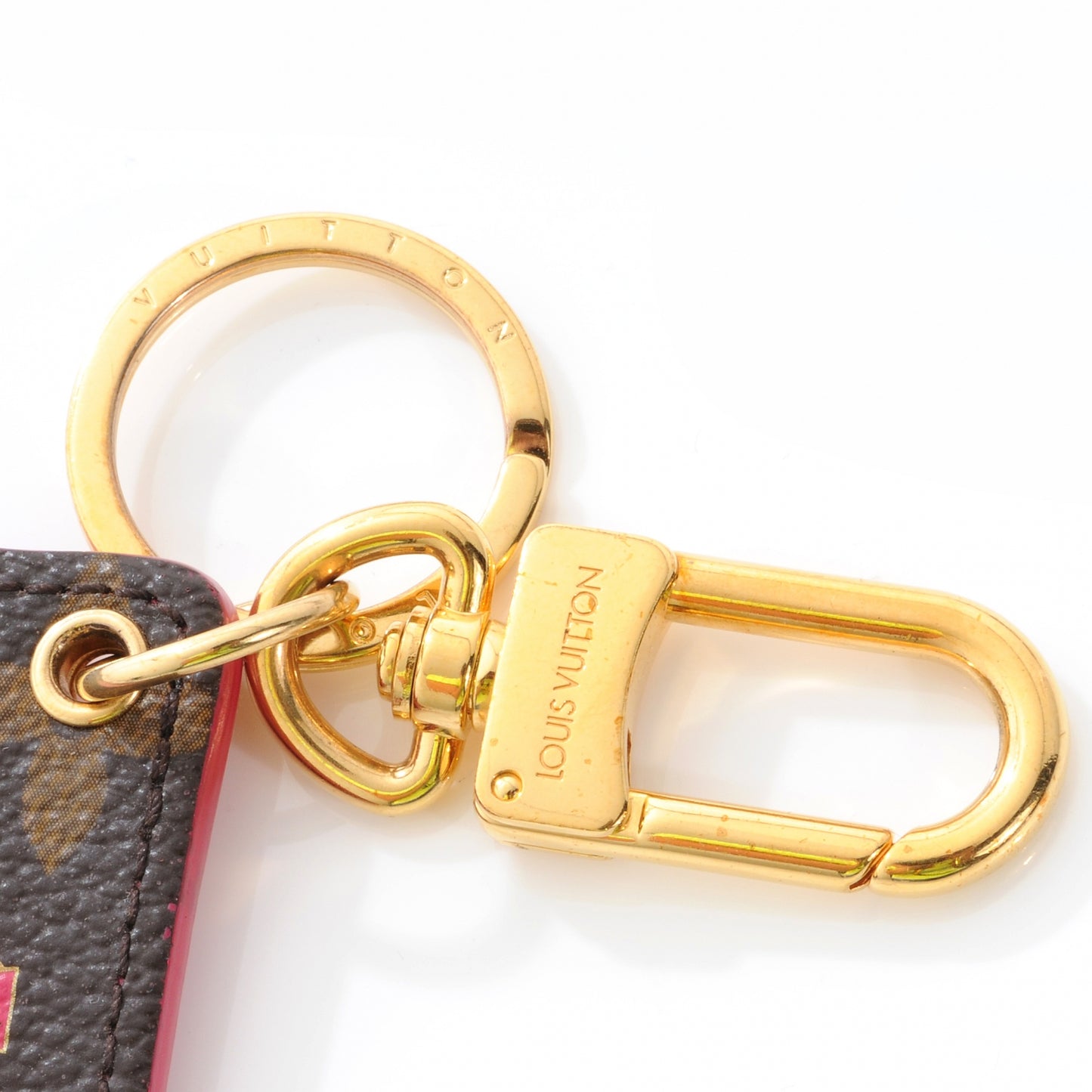 Monogram Illustre Carousel Bag Charm Key Ring Pink