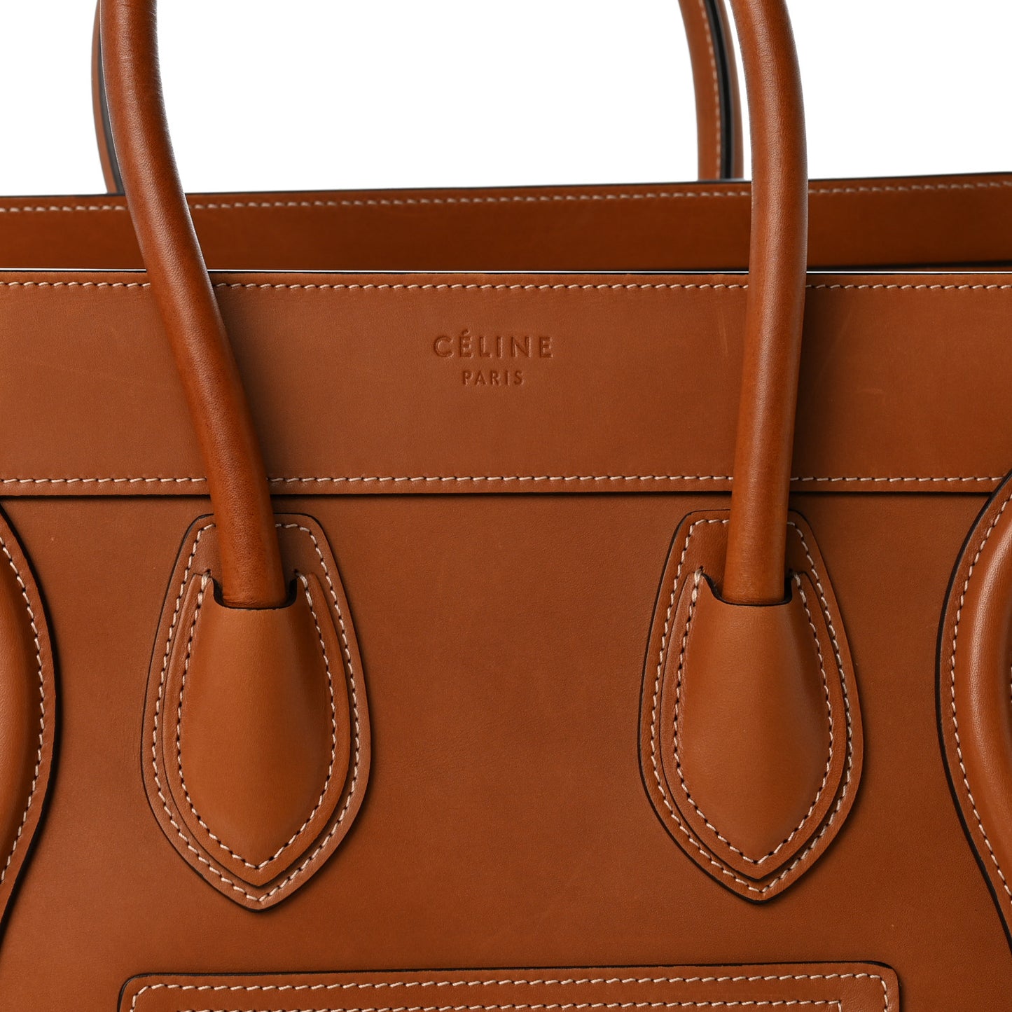Natural Calfskin Micro Luggage Tan