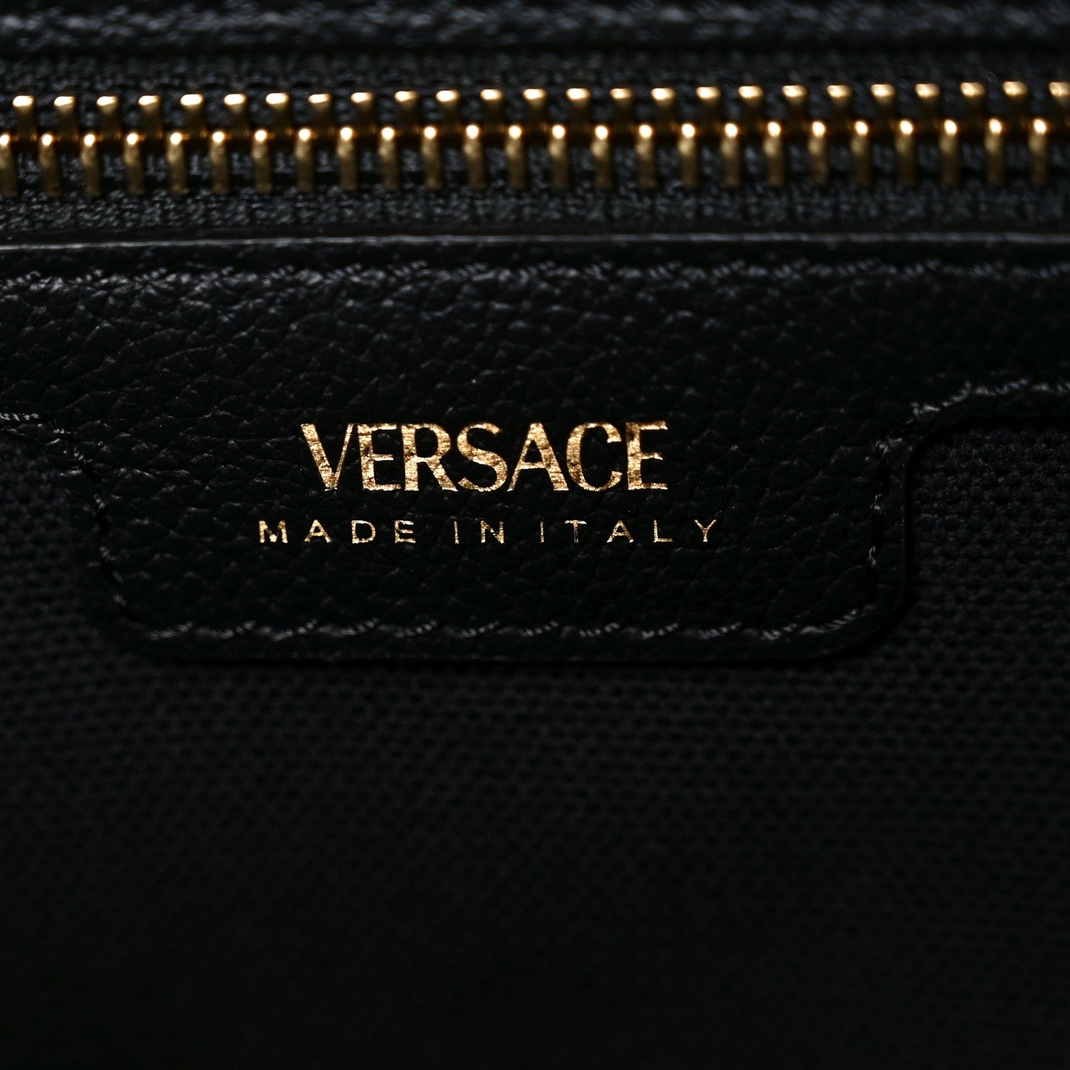 Versace Canvas Calfskin La Medusa Small Tote Tote Black 6 of 9