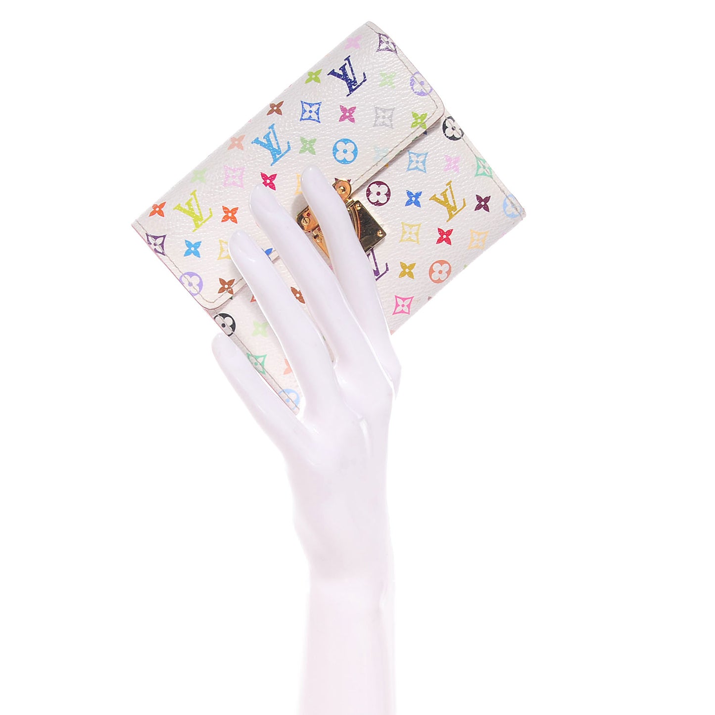 Monogram Multicolor Koala Wallet White