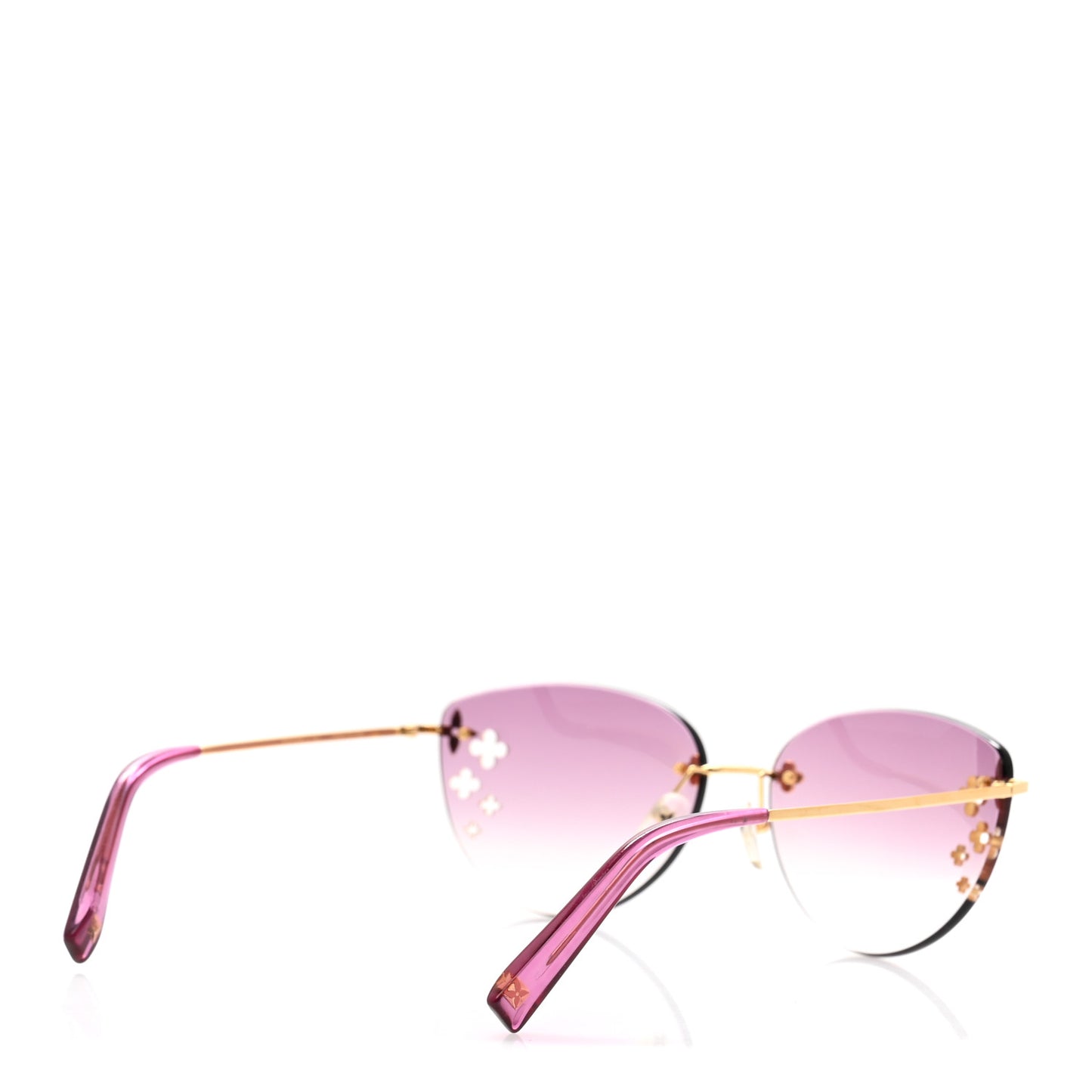 Desmayo Rimless Sunglasses Aubergine