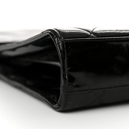 Chanel Patent Quilted Briefcase Laptop Bag Black 9 of 16