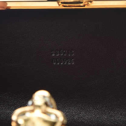 Alexander McQueen Python Skull Box Clutch Brown 7 of 9