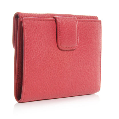 Prada Vitello Daino Compact Wallet Peonia 3 of 9