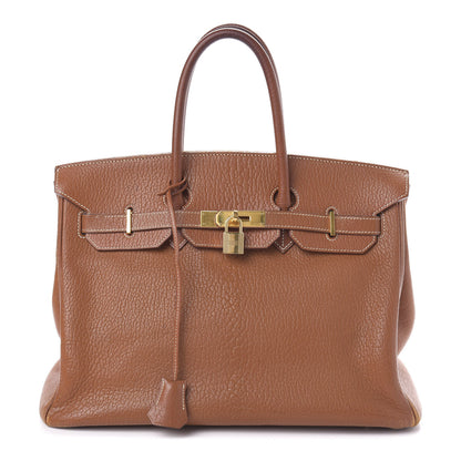 Hermes Chevre de Coromandel Birkin 35 Gold 1 of 17