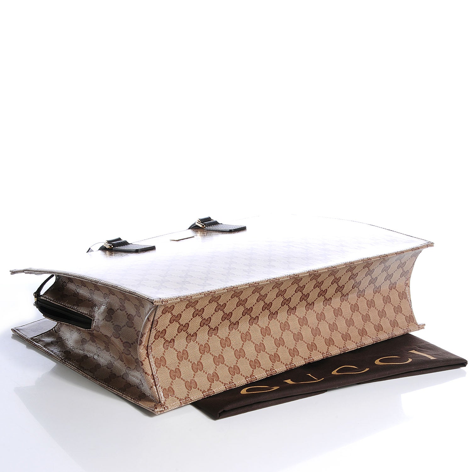 Gucci Crystal Monogram Briefcase Brown 4 of 7