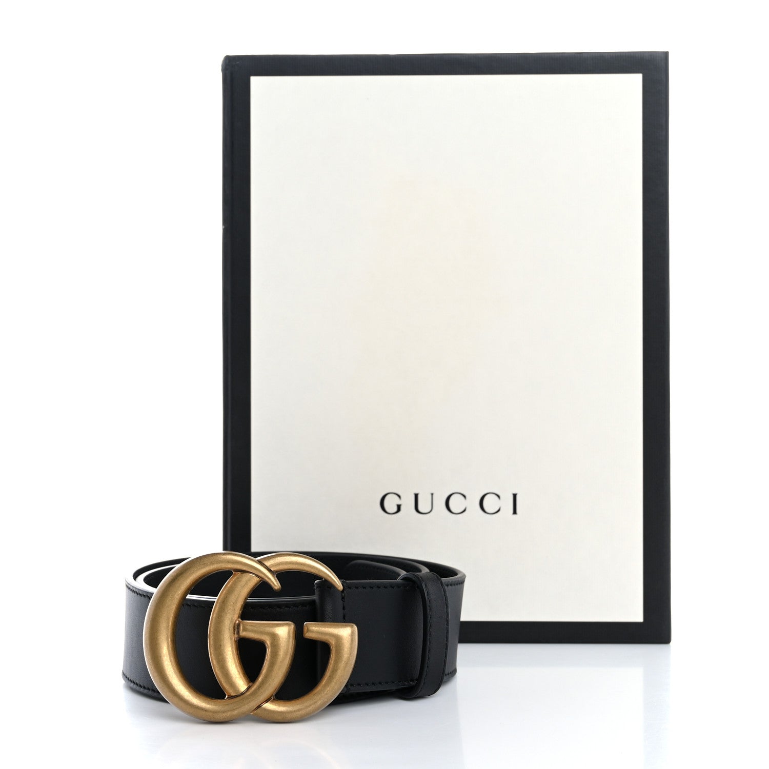 Gucci Calfskin Double G 40mm Belt 75 30 Black 6 of 6