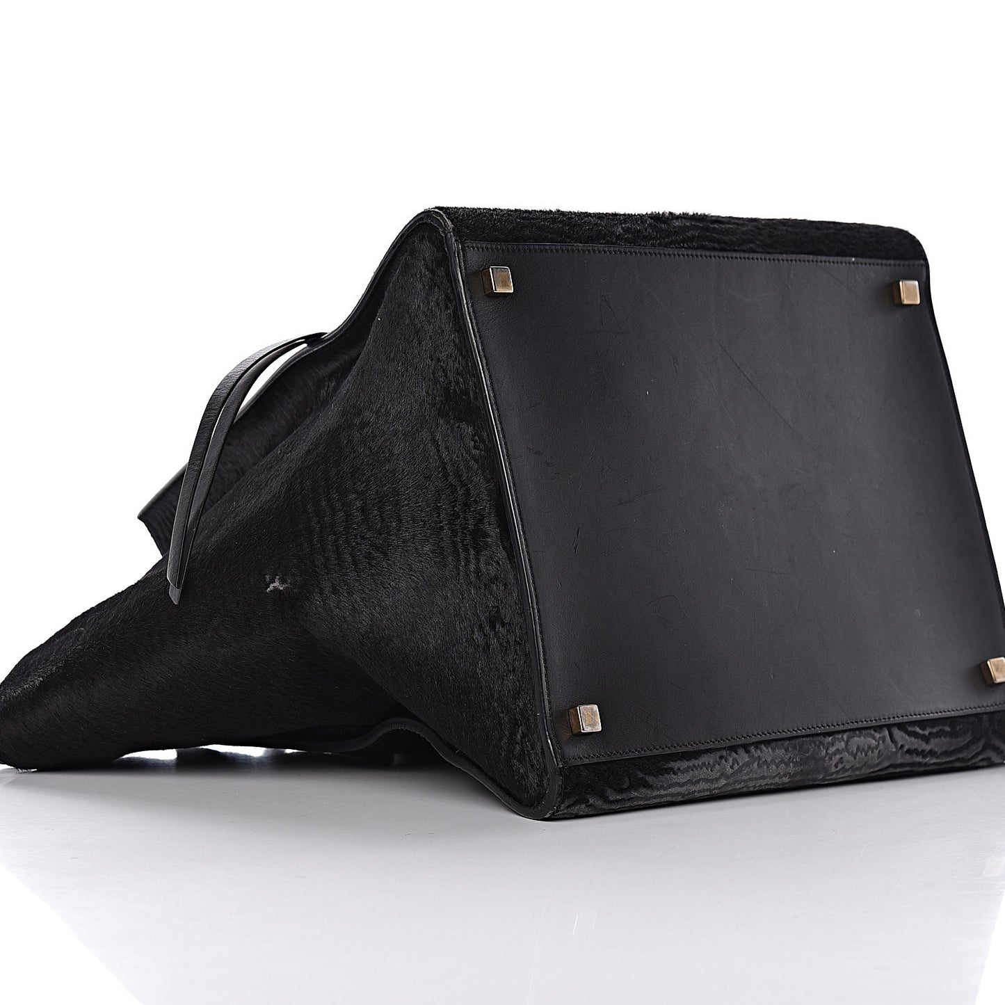 Astrakhan Pony Hair Medium Phantom Luggage Black