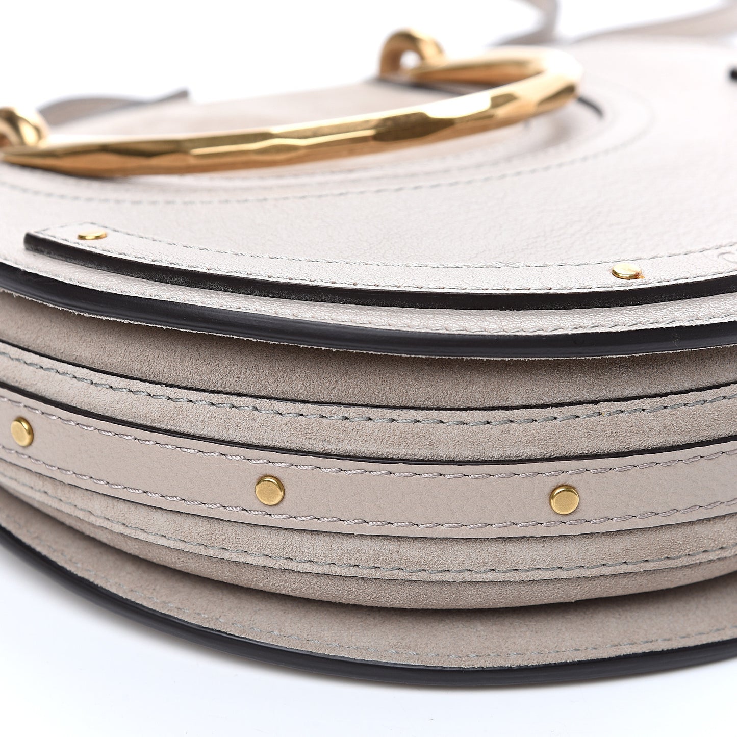 Calfskin Suede Small Pixie Bag Motty Grey
