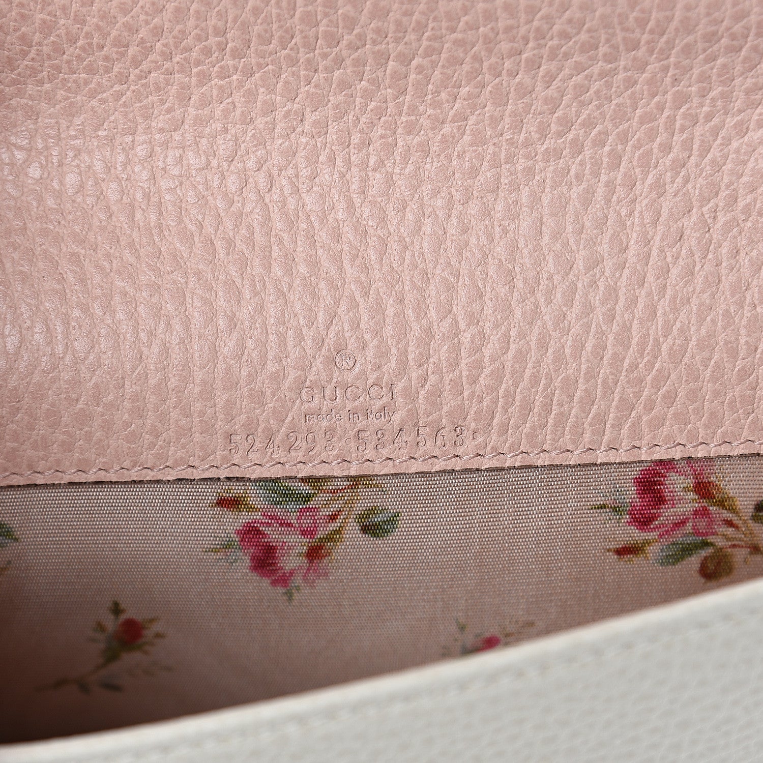 Gucci Calfskin GG Marmont Bow Chain Wallet White 5 of 8