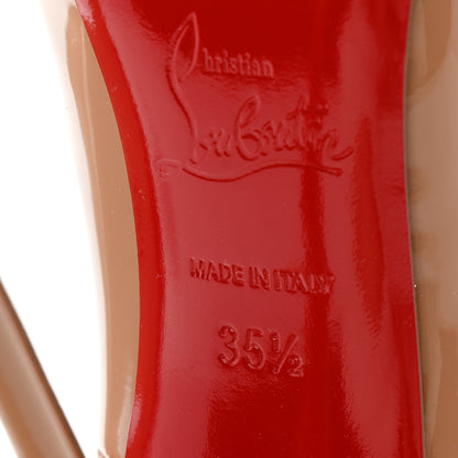 Christian Louboutin Patent So Kate 120 Pumps 35.5 Nude 7 of 9