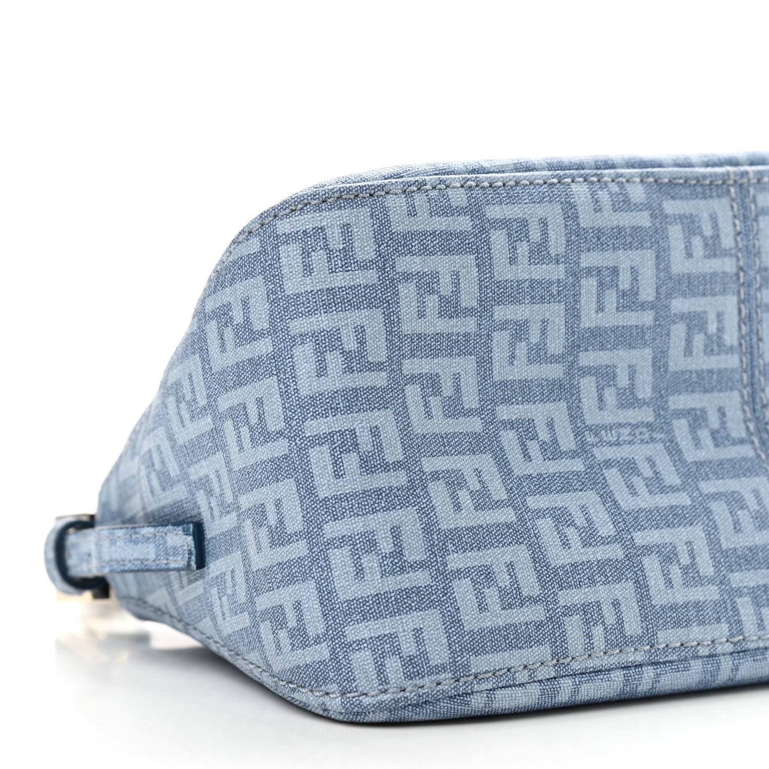 Fendi Zucchino Spalmati Forever Mini Mama Baguette Celeste 10 of 11