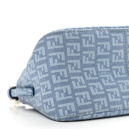 Fendi Zucchino Spalmati Forever Mini Mama Baguette Celeste 10 of 11