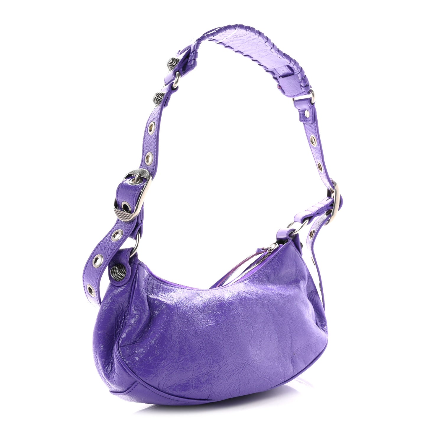 Agneau Arena Le Cagole Shoulder Bag XS Purple