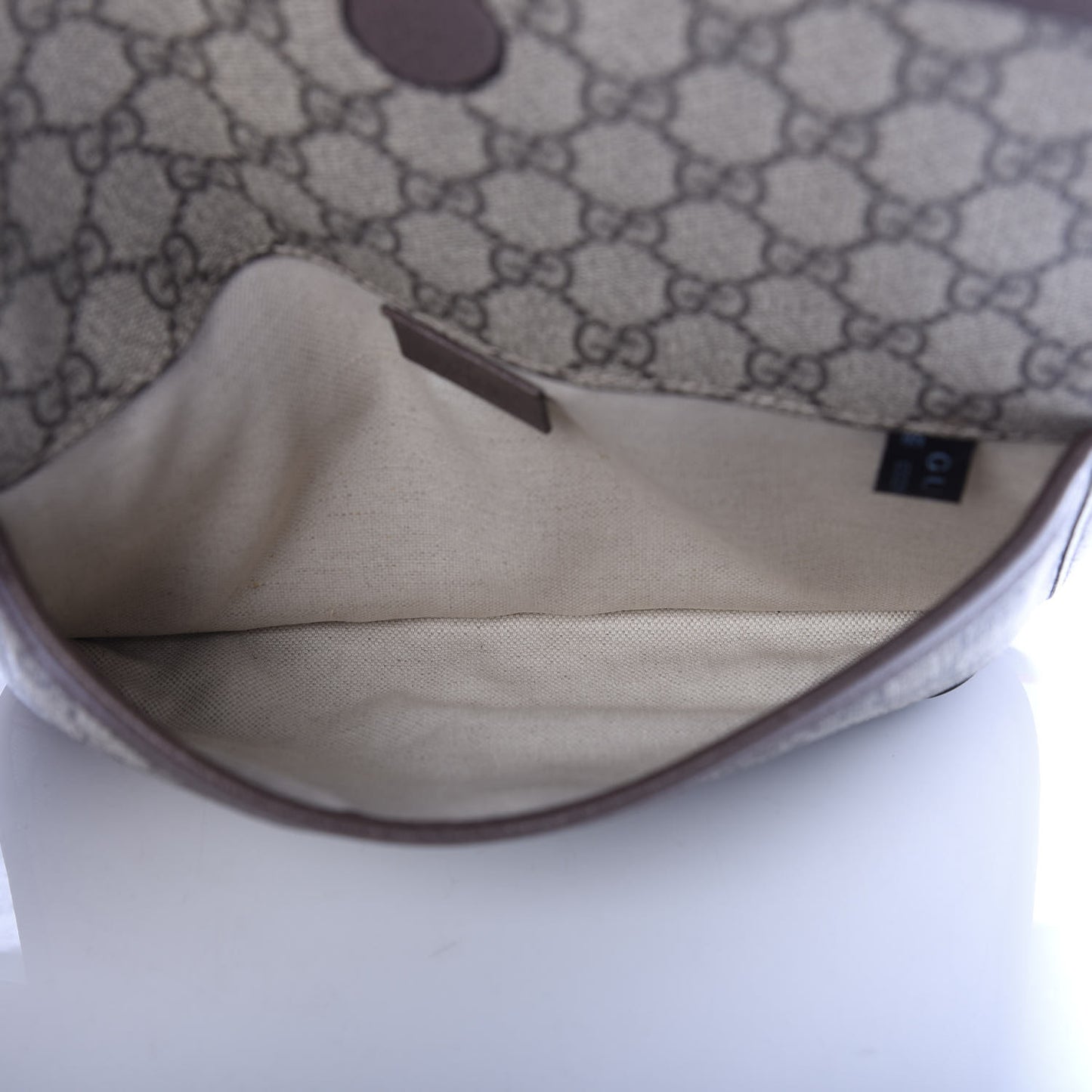 GG Supreme Monogram Neo Vintage Web Belt Bag Brown
