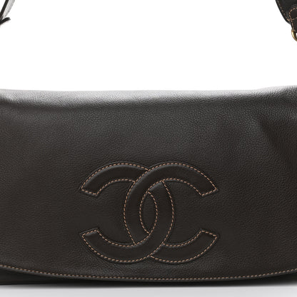 Chanel Calfskin Large Satchel Brown 7 of 9