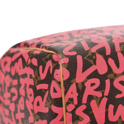 Louis Vuitton Monogram Graffiti Speedy 30 Fuchsia 9 of 12