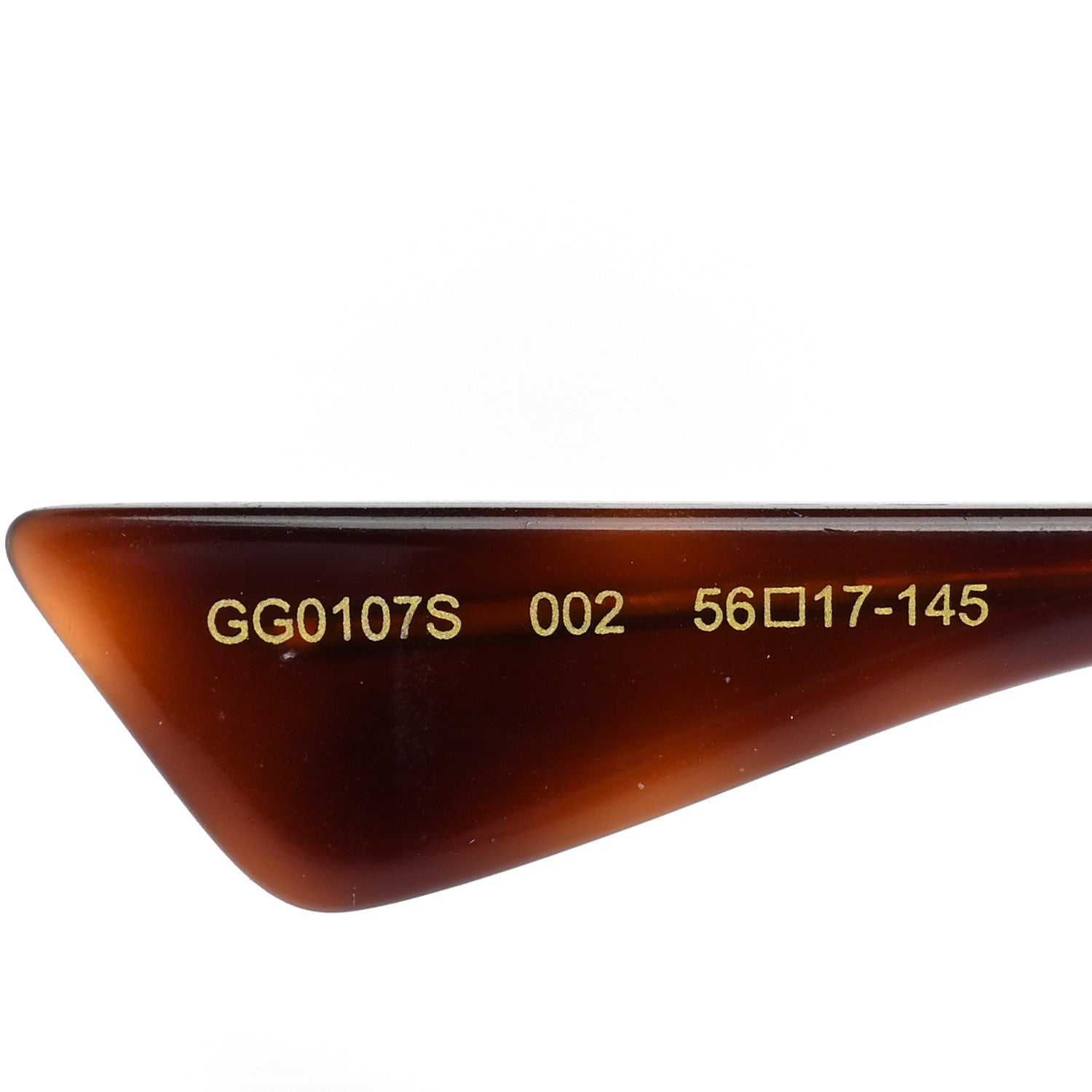 Gucci Aviator Sunglasses GG0107/S Gold Orange 6 of 8