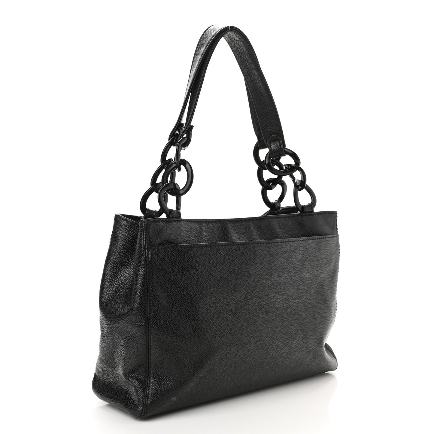 Caviar Bekko Chain Tote Black