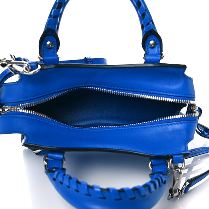 Balenciaga Smooth Calfskin Neo Classic Silver Hardware Mini City Bleu 5 of 10
