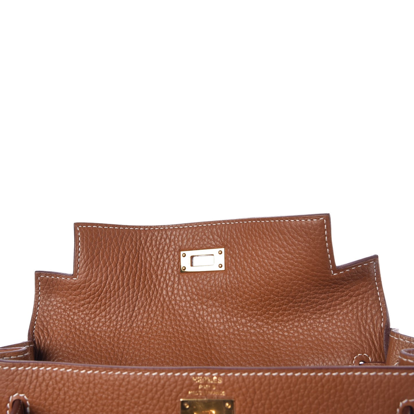 Taurillon Clemence Kelly Ado Backpack Gold