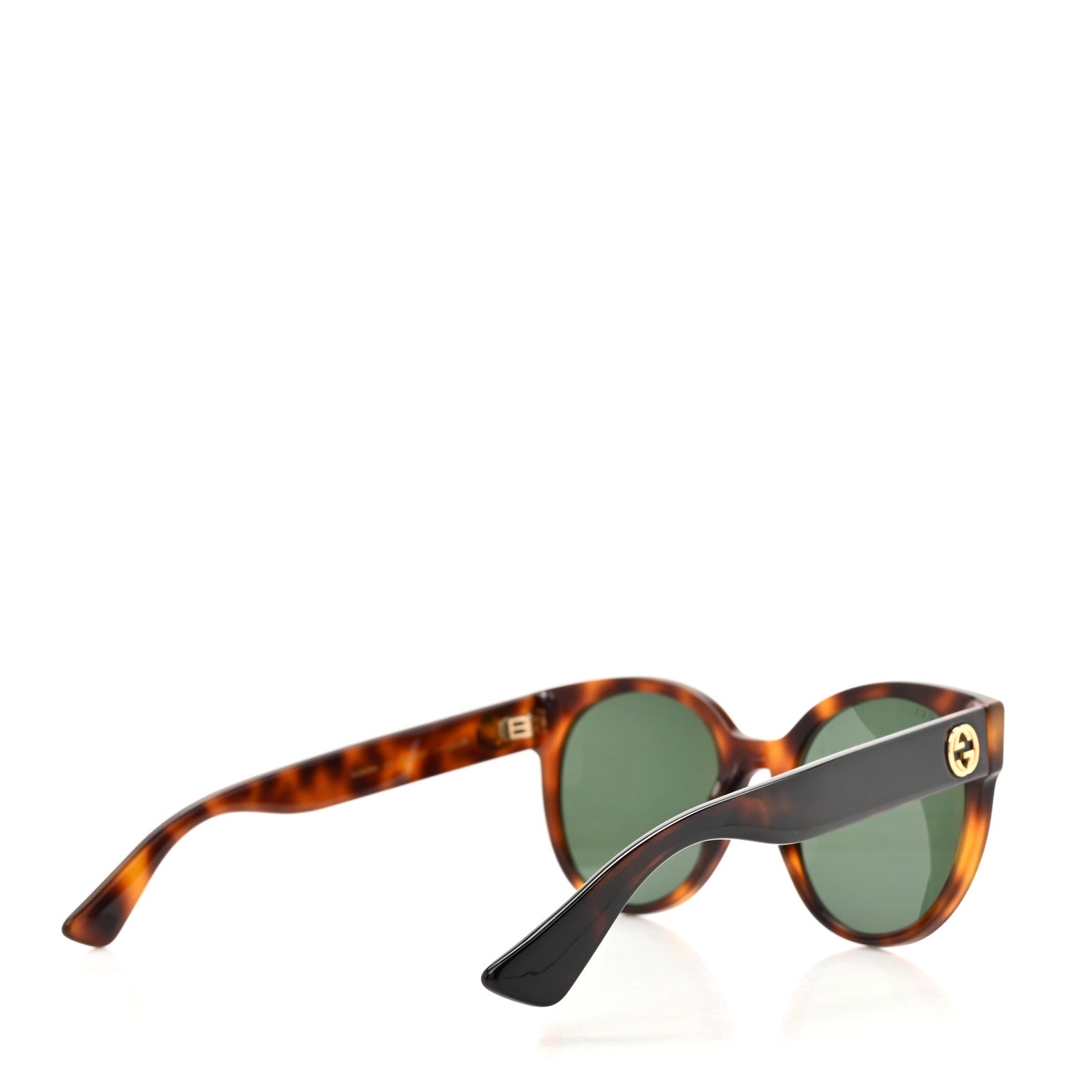 Gucci Acetate Round Web Sunglasses GG 0035S Tortoise 4 of 8