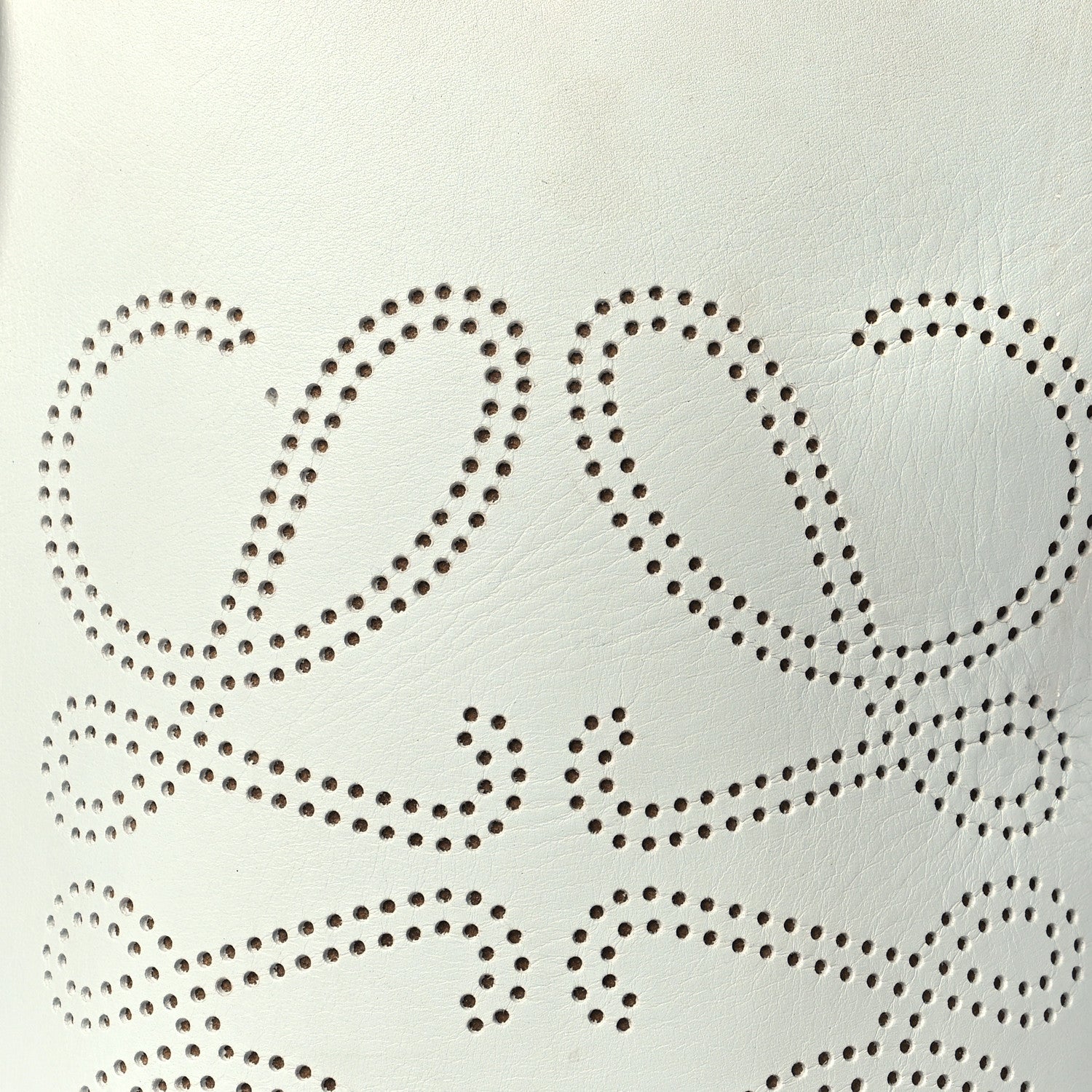 Loewe Calfskin Perforated Anagram Gate Bucket Bag Kaolin Tan 8 of 11