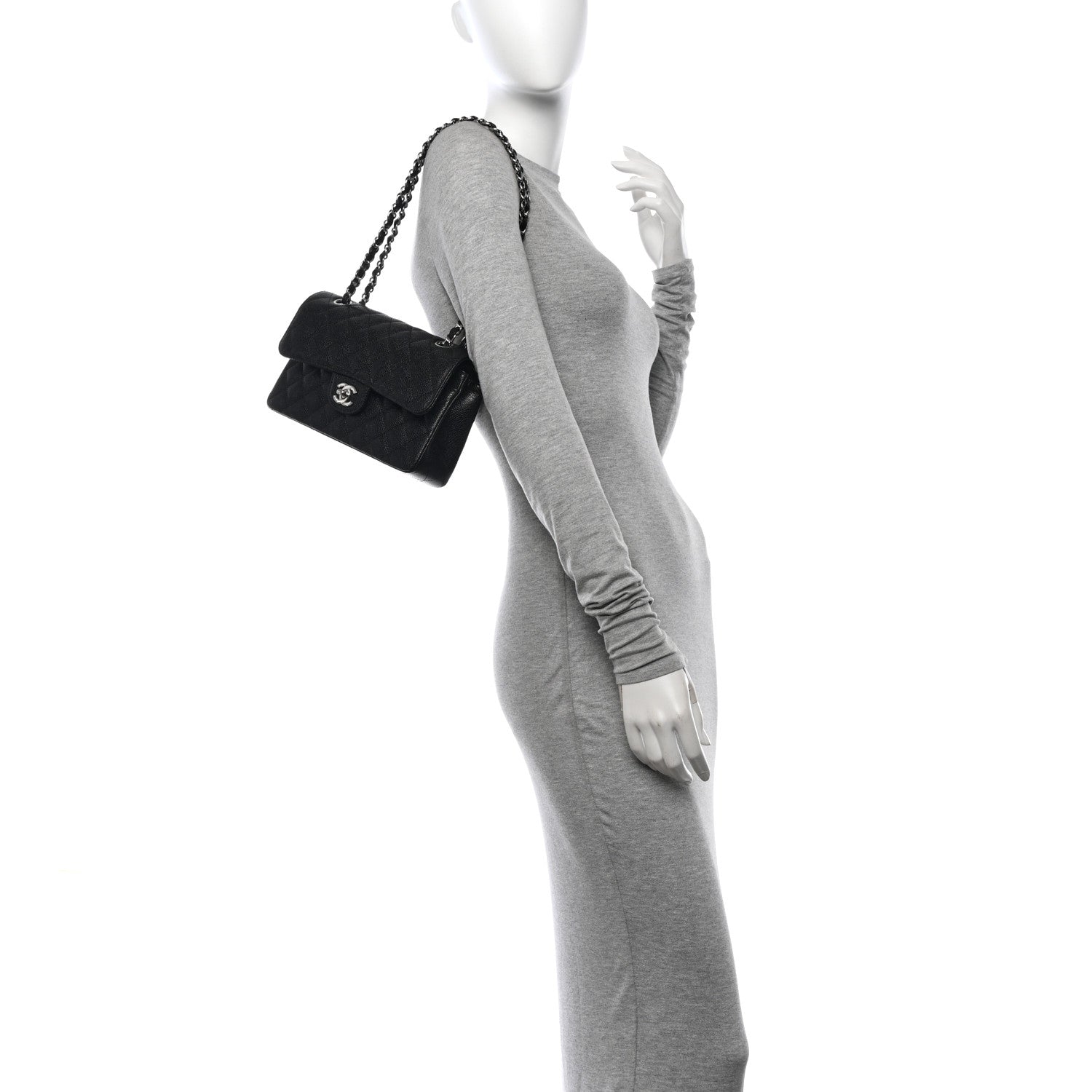 Chanel Caviar Quilted Small Double Flap Black 2 of 12