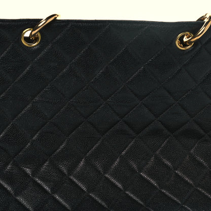 Chanel Caviar Quilted Grand Timeless Tote GTT Black 13 of 15