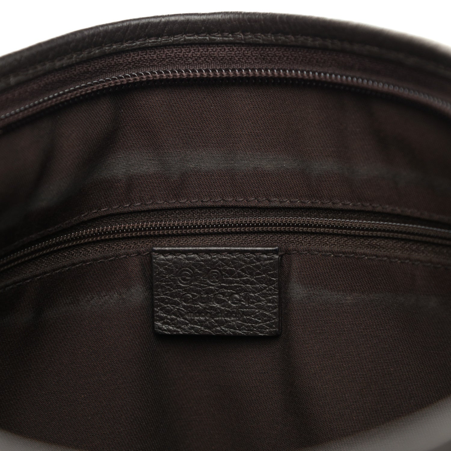 Gucci Nylon Monogram Abbey Messenger Bag Dark Brown 6 of 10